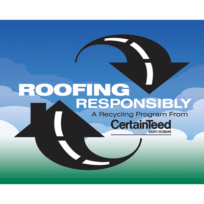 CertainTeed Roofing Responsibly Shingle Recycling