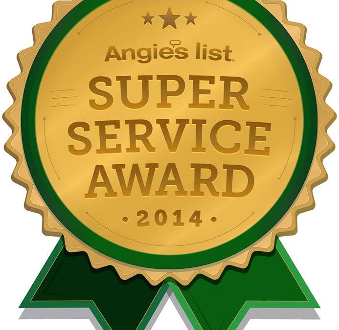 Cornerstone Roofing receives the service industry’s esteemed 2014 Angie’s List Super Service Award