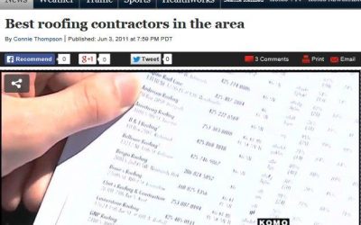 Flashback Friday: Cornerstone Roofing in KOMO News Segment on Best Roofing Contractors