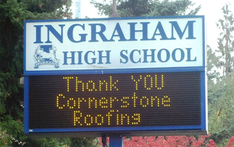 Cornerstone Roofing supports local High School Athletics Program