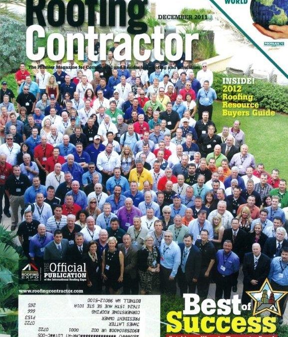 Cornerstone Roofing Owner at Roofing Contractor Magazine Best of Success Conference