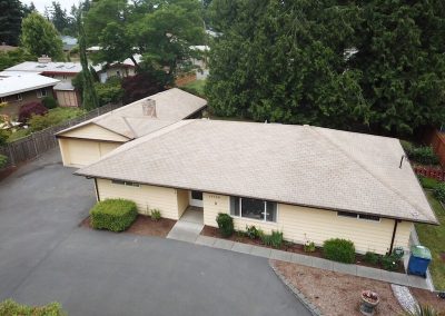Asphalt Composition Shingle Roof before Roof Replacement in Lynnwood Washington