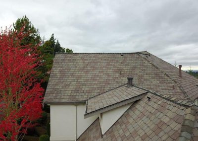 CertainTeed Arcadia Shake Solaris Weathered Wood Asphalt Shingle Roof installation in Bellevue, Washington
